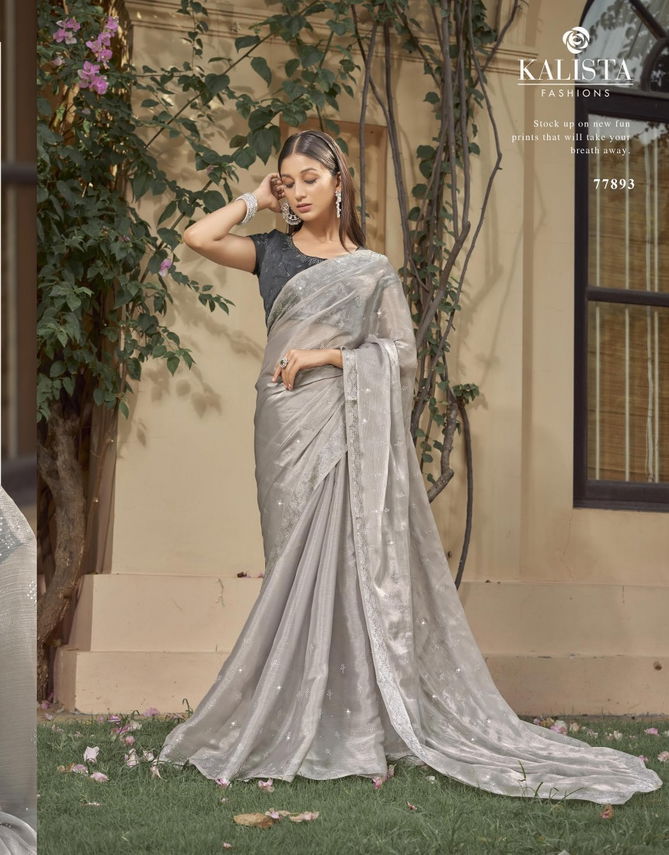 Silver Jubilee By Kalista Party Wear Sarees Catalog
